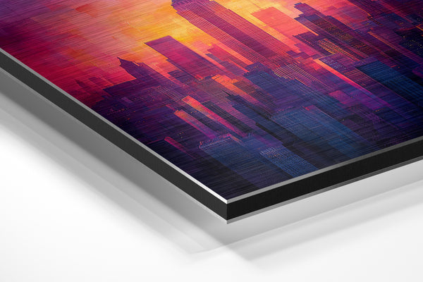 Urban Sunset Skyscrapers