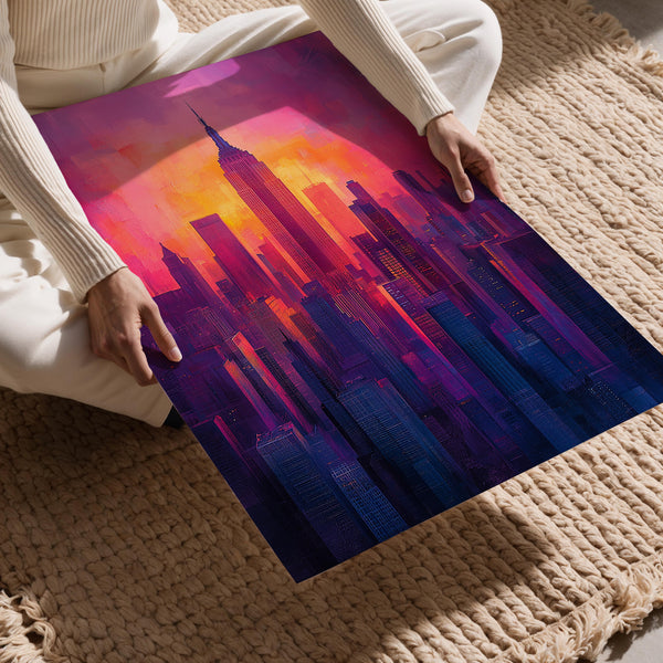 Urban Sunset Skyscrapers