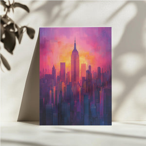 Urban Sunset Skyscrapers