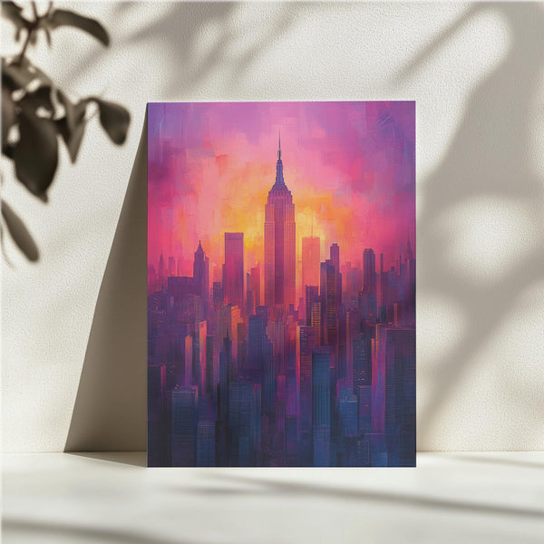 Urban Sunset Skyscrapers
