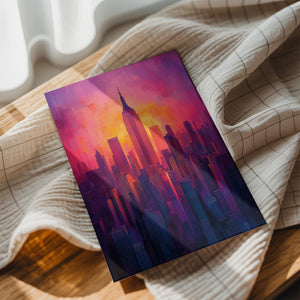 Urban Sunset Skyscrapers