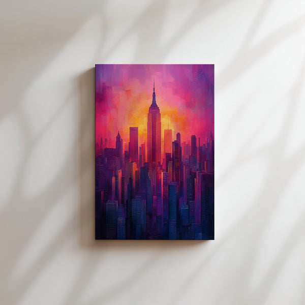 Urban Sunset Skyscrapers