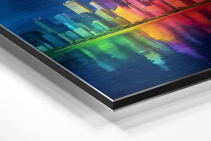 Rainbow Skyline Reflection