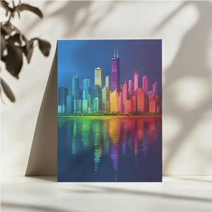 Rainbow Skyline Reflection
