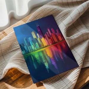 Rainbow Skyline Reflection