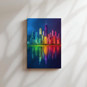 Rainbow Skyline Reflection