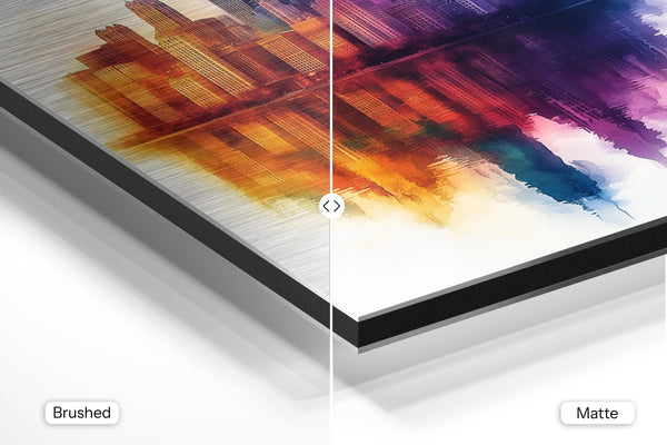 Watercolor Reflective Skyline