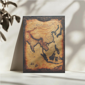 Vintage Asia Map