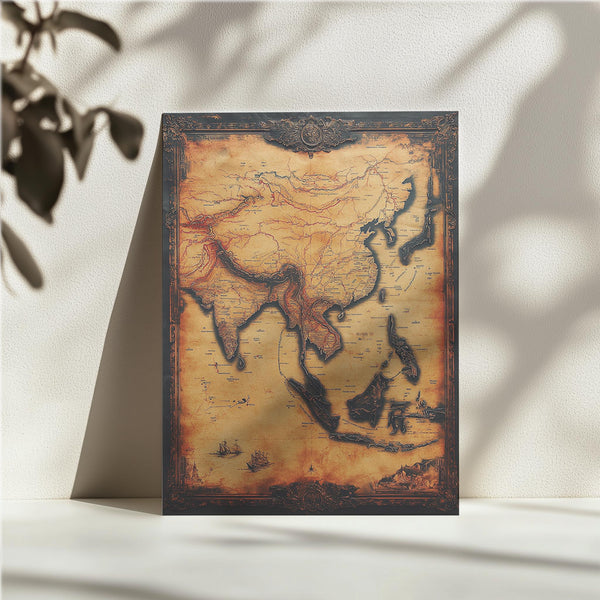 Vintage Asia Map