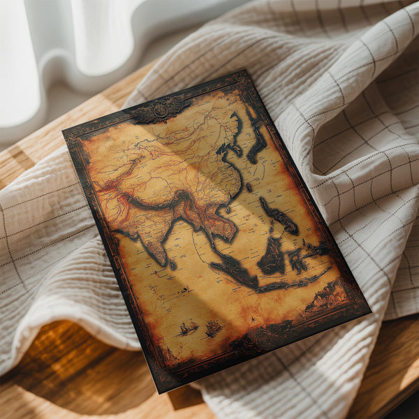 Vintage Asia Map