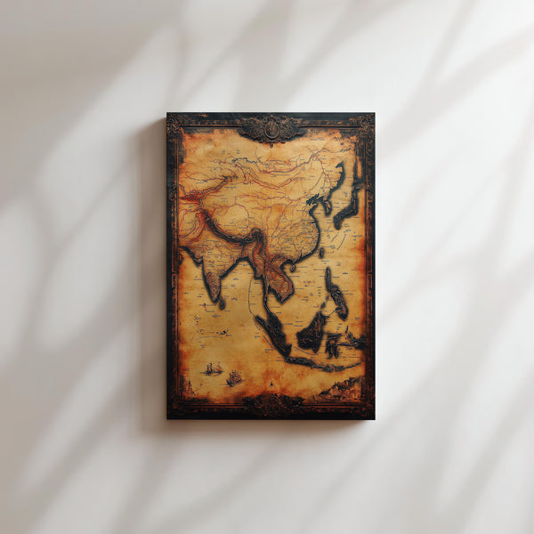 Vintage Asia Map