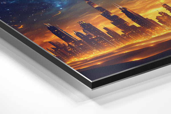 Desert Skyline at Dusk