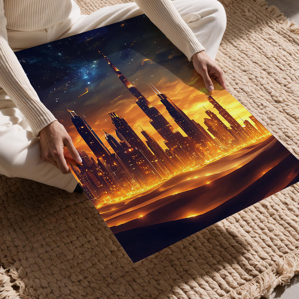 Desert Skyline at Dusk