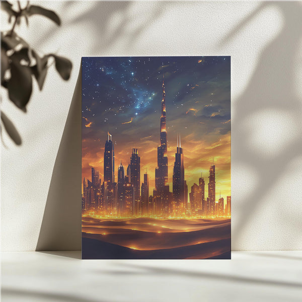 Desert Skyline at Dusk