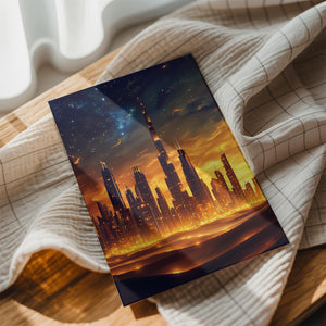 Desert Skyline at Dusk