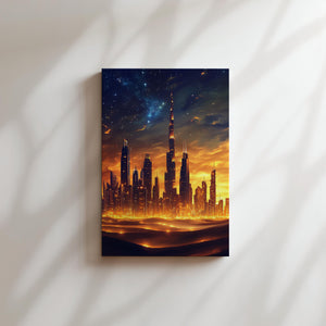 Desert Skyline at Dusk