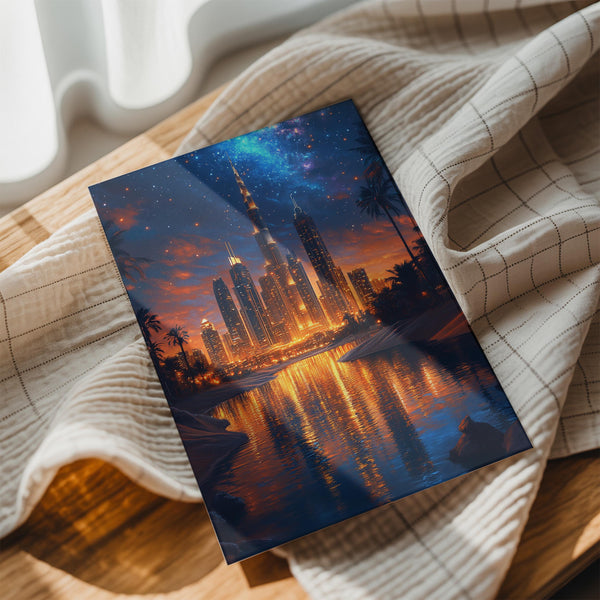 Nighttime City Reflection