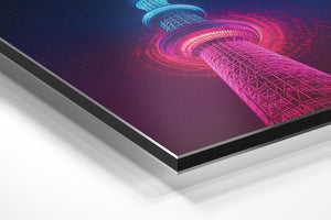 Neon Tower Nightscape