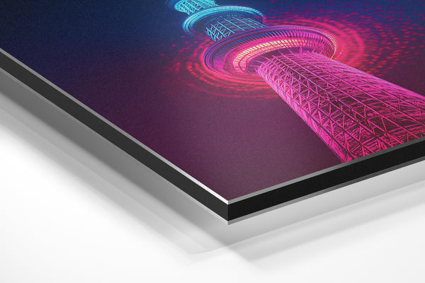 Neon Tower Nightscape