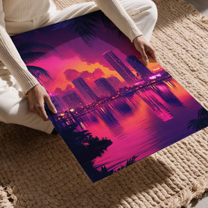 Miami Cityscape Sunset