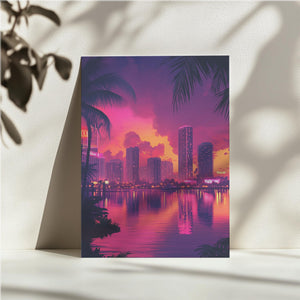 Miami Cityscape Sunset