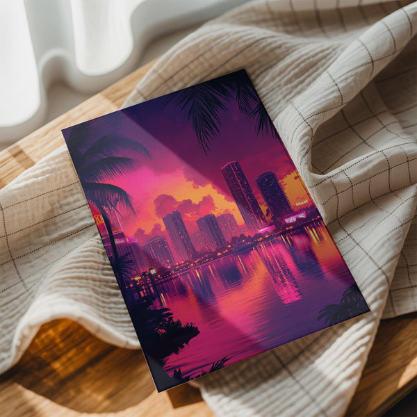 Miami Cityscape Sunset