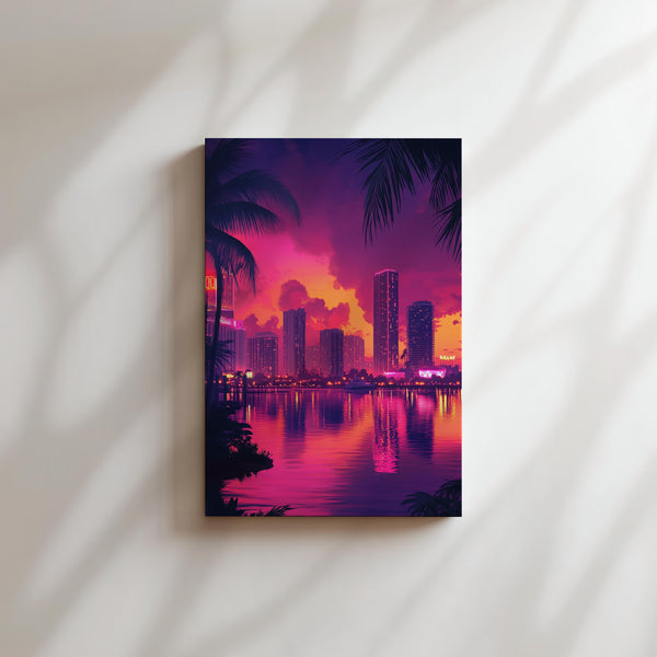 Miami Cityscape Sunset