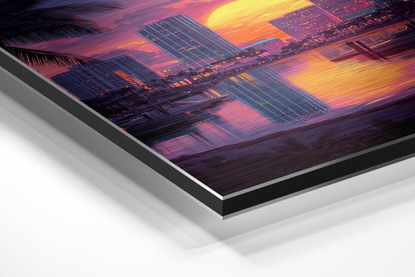 Miami Bay Evening Glow