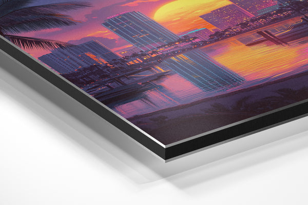 Miami Bay Evening Glow