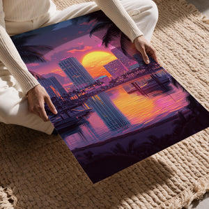 Miami Bay Evening Glow