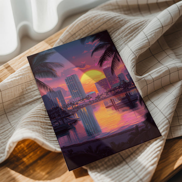 Miami Bay Evening Glow