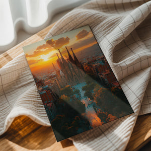 Barcelona Sunlit Cathedral View