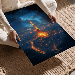 Tokyo Tower Starry Night