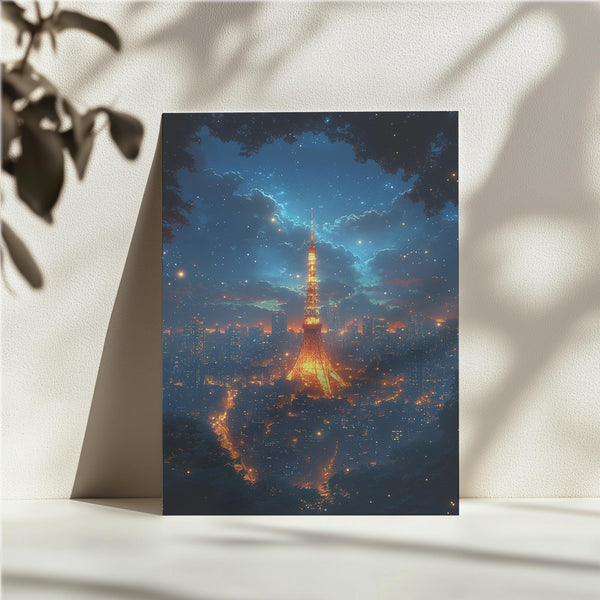 Tokyo Tower Starry Night