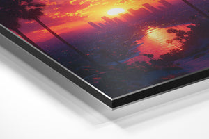 Los Angeles Sunset Palm View