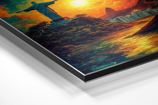 Christ Redeemer Sunset Glow