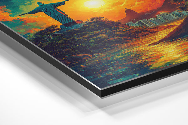 Christ Redeemer Sunset Glow