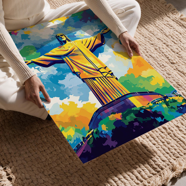 Vibrant Christ Redeemer Art