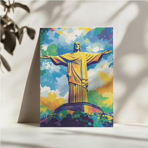 Vibrant Christ Redeemer Art