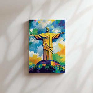 Vibrant Christ Redeemer Art