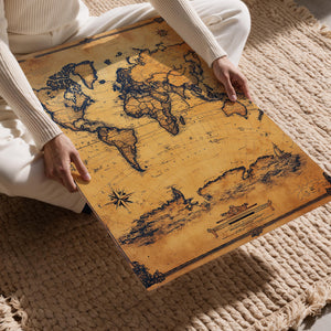 Vintage World Map Full