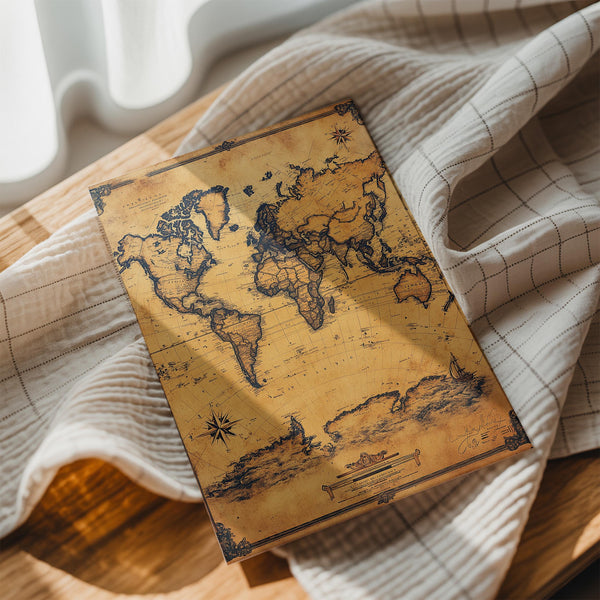 Vintage World Map Full
