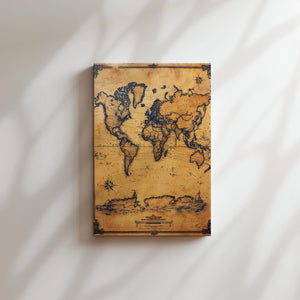 Vintage World Map Full