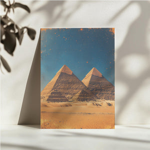 Pyramids Under Starry Sky