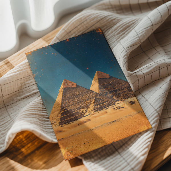 Pyramids Under Starry Sky