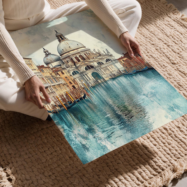 Venice Basilica Canal View