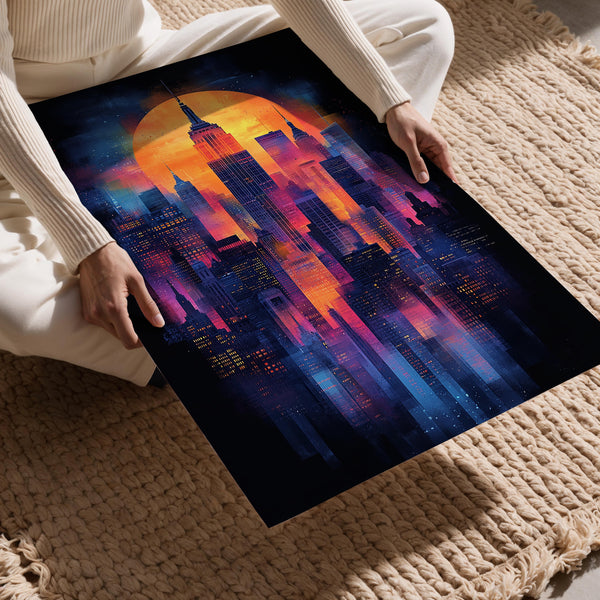 New York Sunset Cityscape