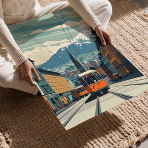 Alpine Tramline Panorama