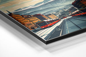 Sunset Rails and Ridges