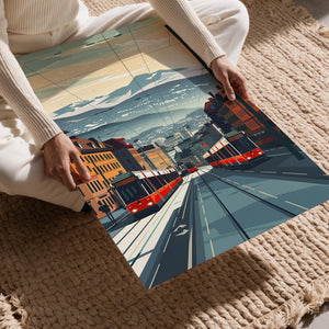 Sunset Rails and Ridges